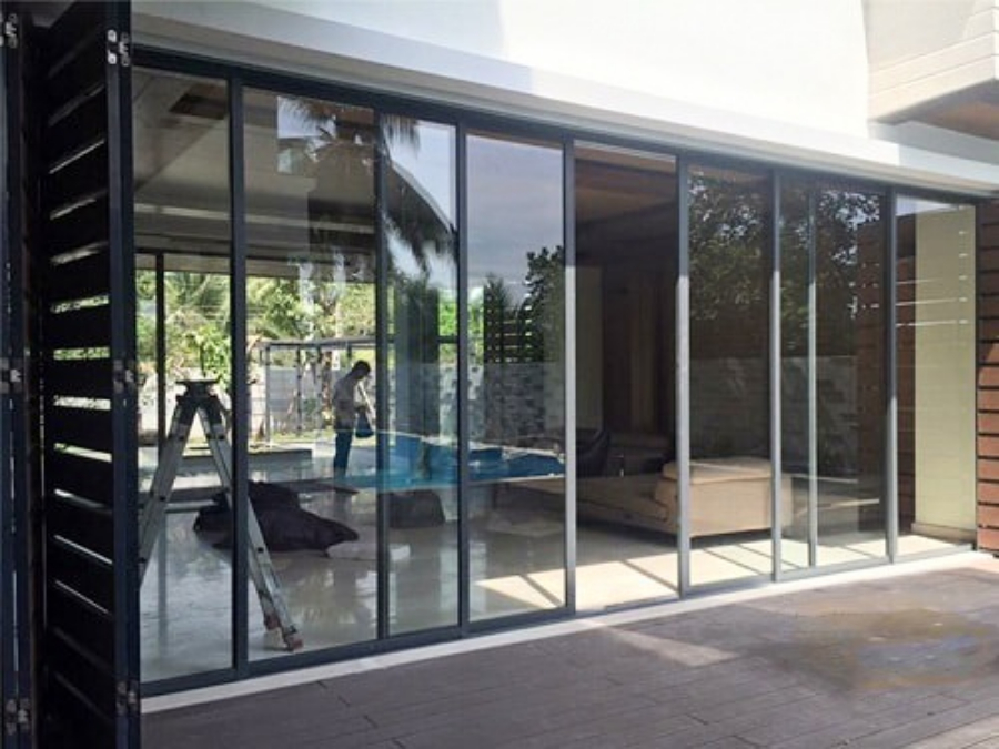 Cửa nhôm trượt quay 6 cánh